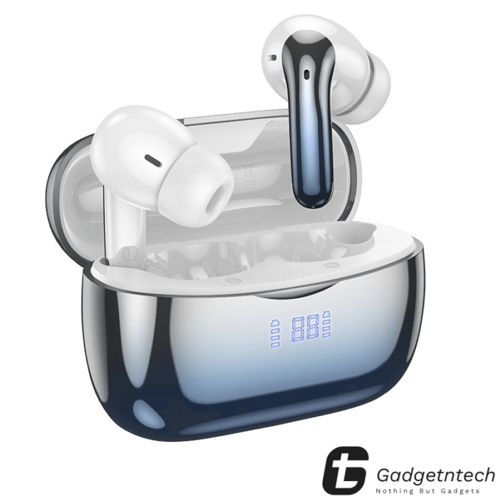 Hoco EQ16 ANC+ENC TWS Wireless Bluetooth Earbuds – Blue Glaze